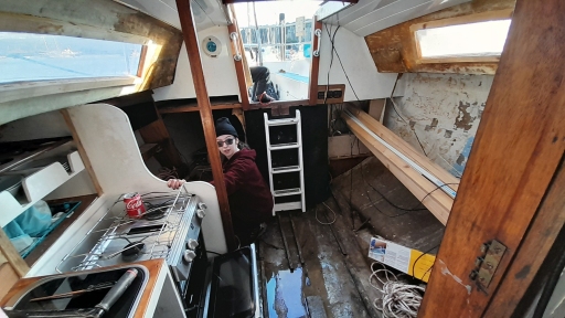 Cabin View Looking Stern Before