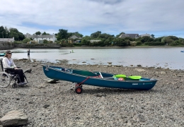 Getting ready to go canoeing at the Insland Sea, Anglesey