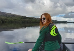 Canoeing on Llyn Padarn