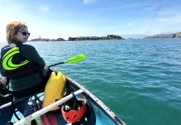 Canoeing the Rhoscolyn Beacon