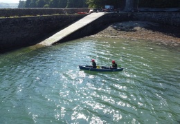 At the dock, Plas Newydd