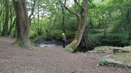 Cerys on Lon Las Ogwen