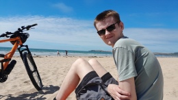 Jacob at Treath Newborough Beach