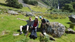 Aber Falls with a Mobility Scooter