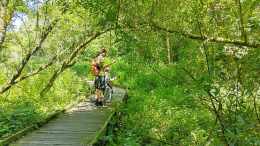 A family walk to Llyn Cefni