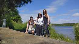 A family walk to Llyn Cefni