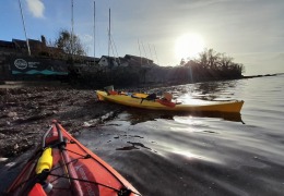 Stopping for coffee at Plas Menai from Menai Strait