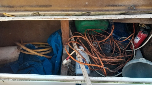 Port Side Cockpit Locker Before