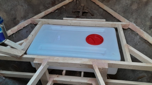 V-Berth During Rebuild New Frame and Water Tank