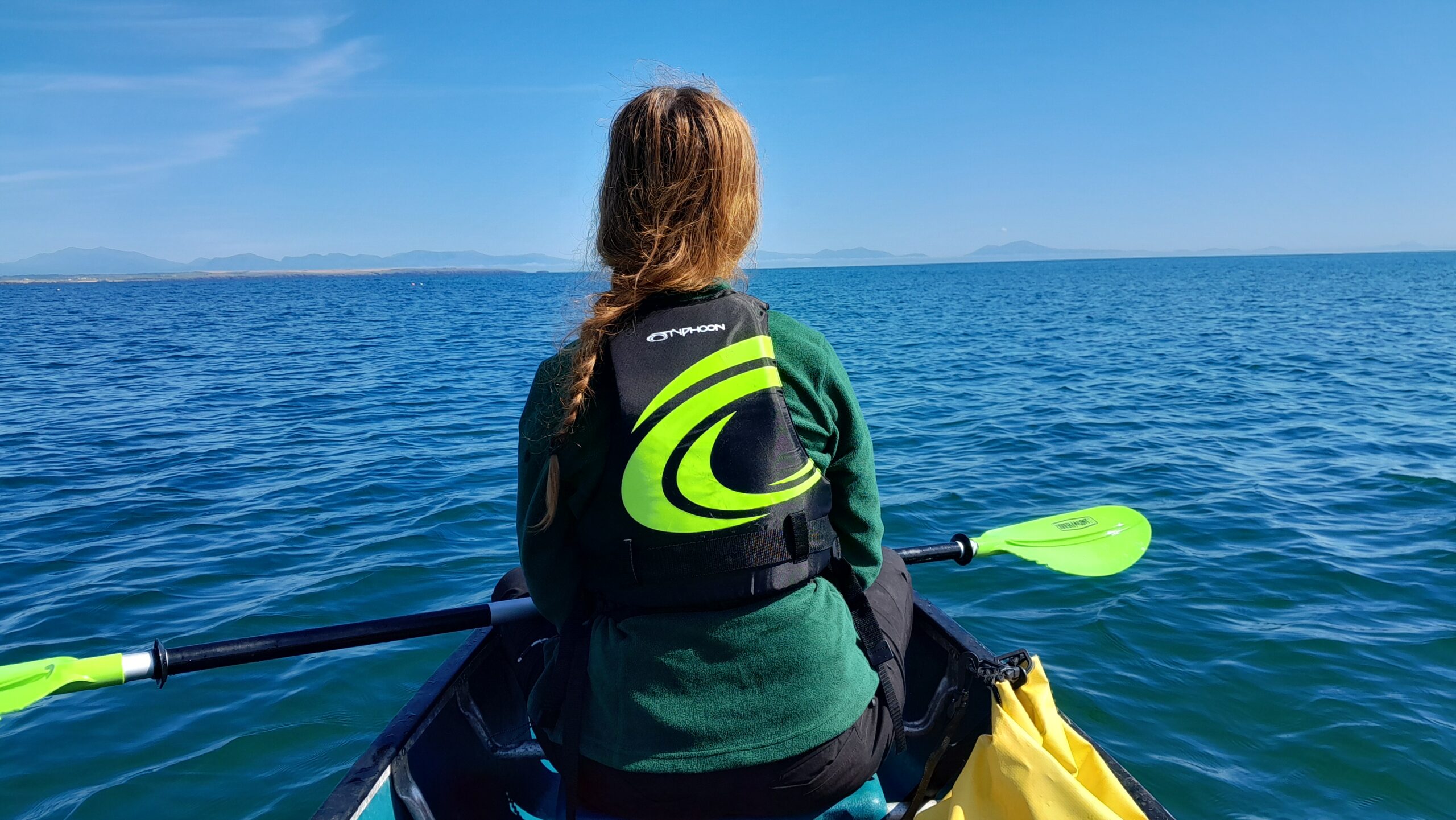 Canoeing to Rhoscolyn Beacon