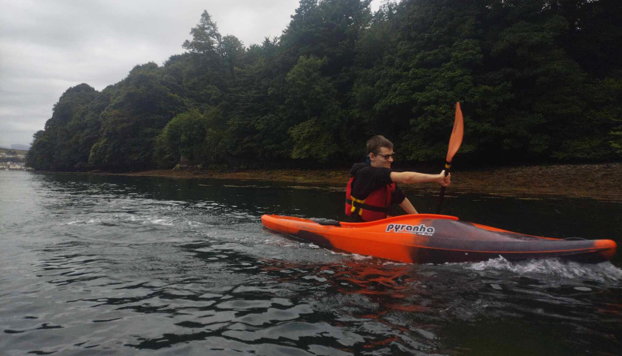 Jacob's First Kayak Session